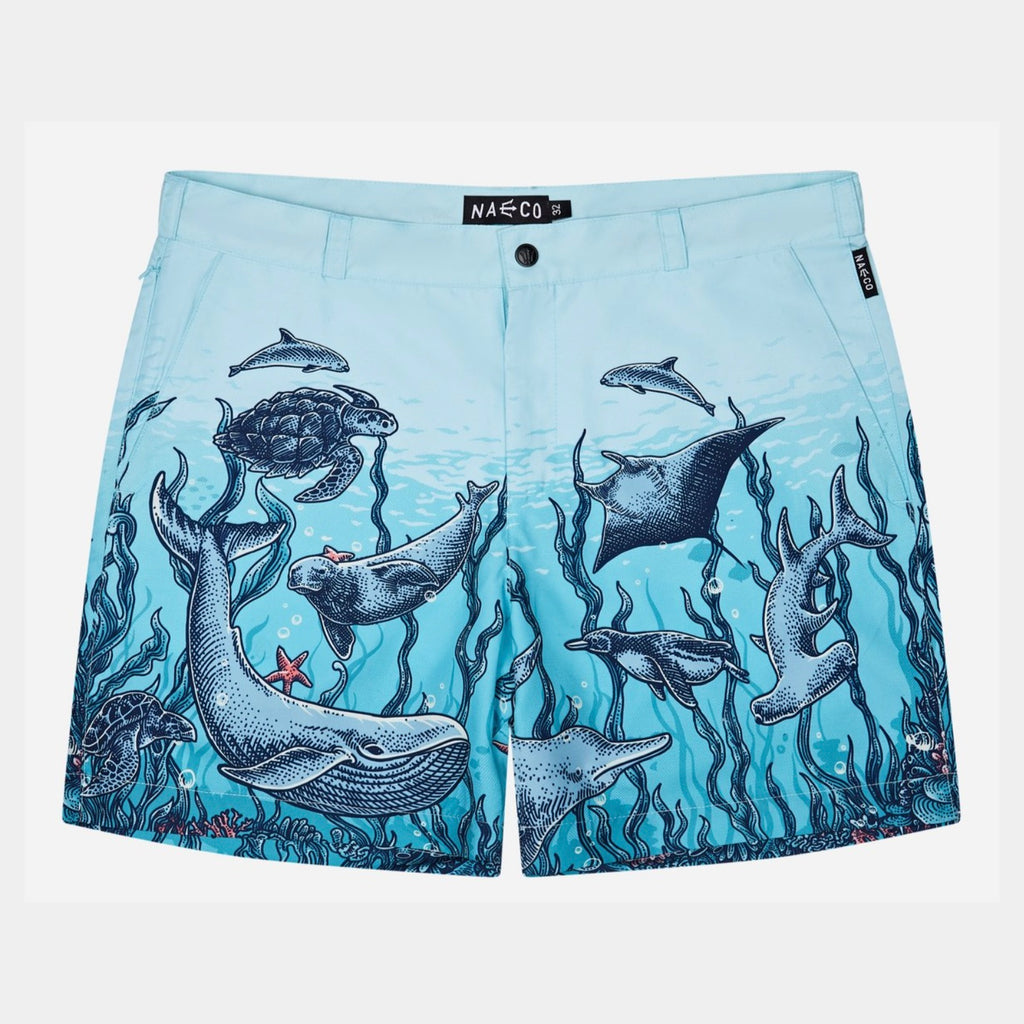 Naeco Tailored Original Swim Shorts Endangered Species Print