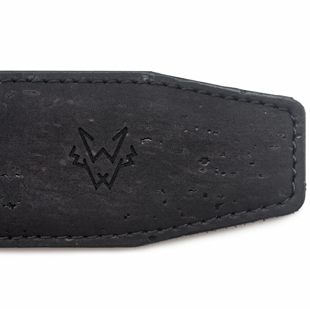 Watson & Wolfe Cork Belt in Black