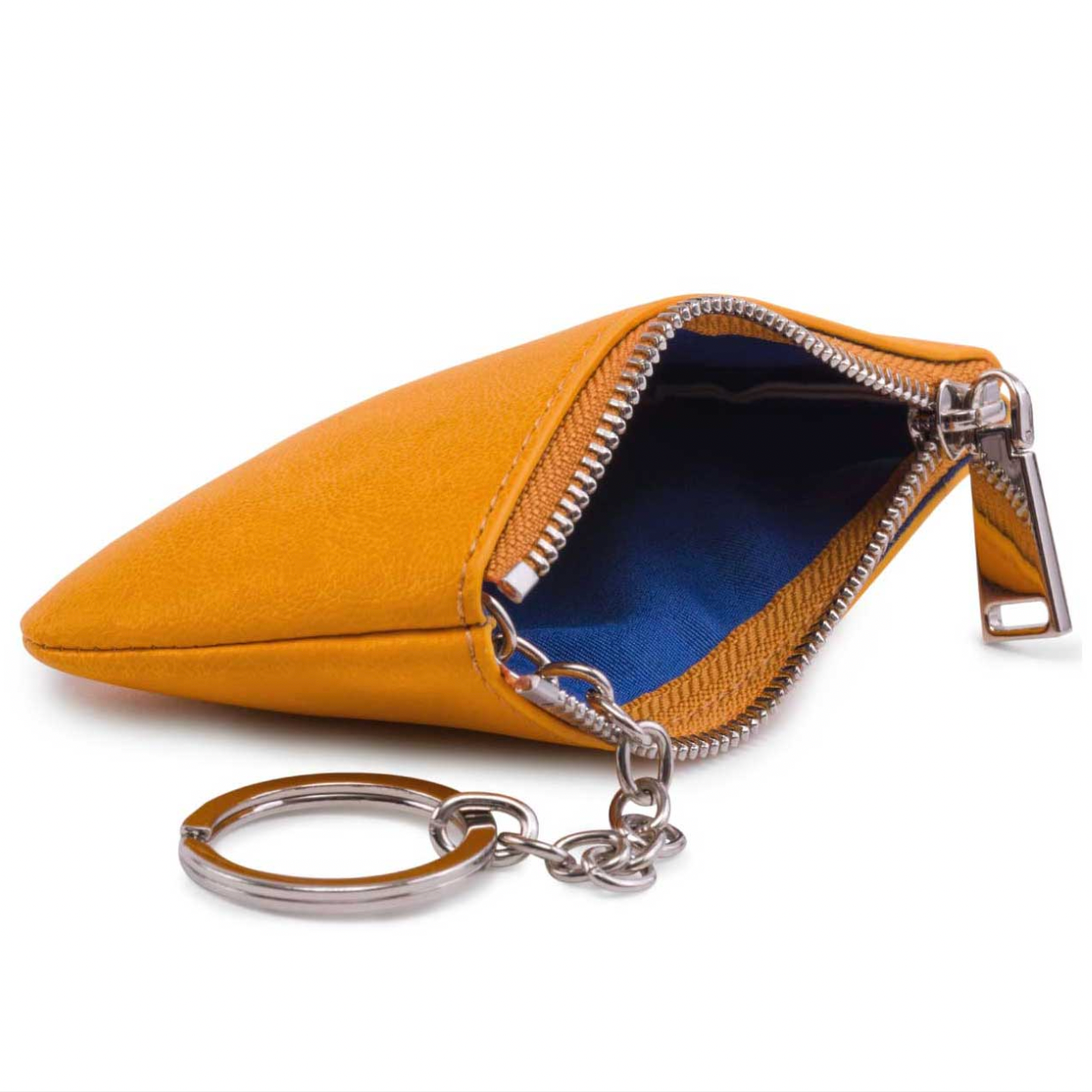 Watson & Wolfe X Ethel Loves Me Zipped Key and Card Case in mango