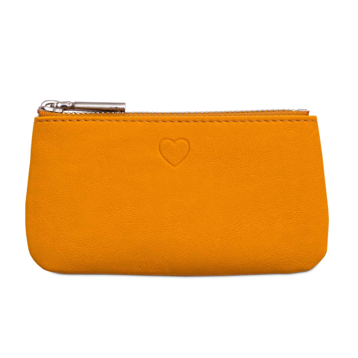 Watson & Wolfe X Ethel Loves Me Zipped Key and Card Case in mango