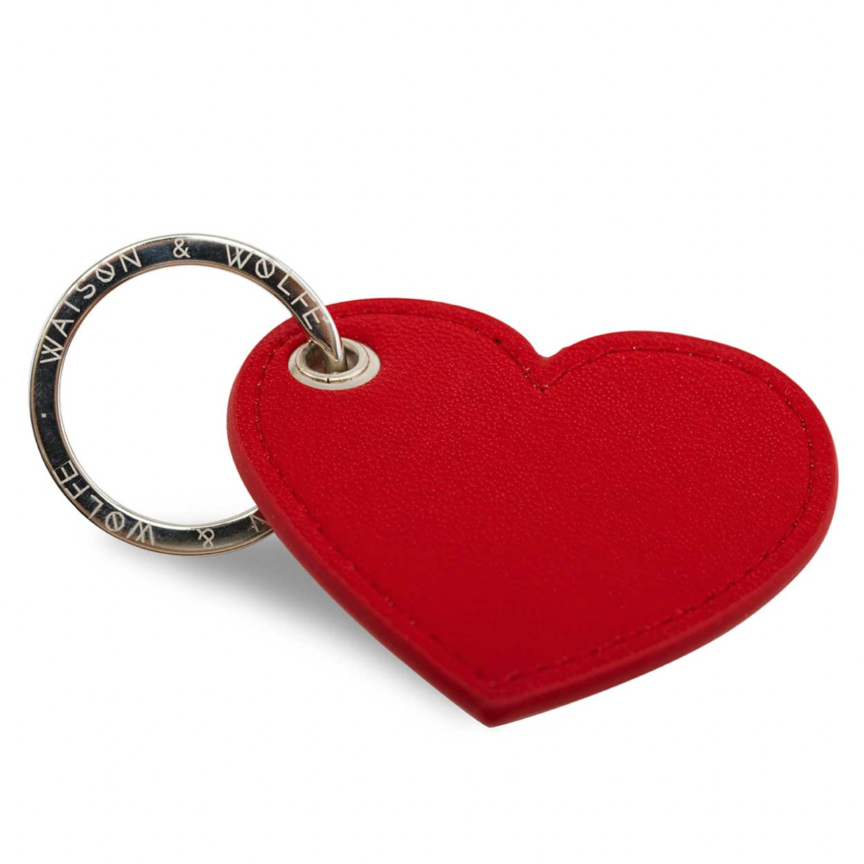 Watson & Wolfe X Ethel Loves Me Heart Keyring in Red