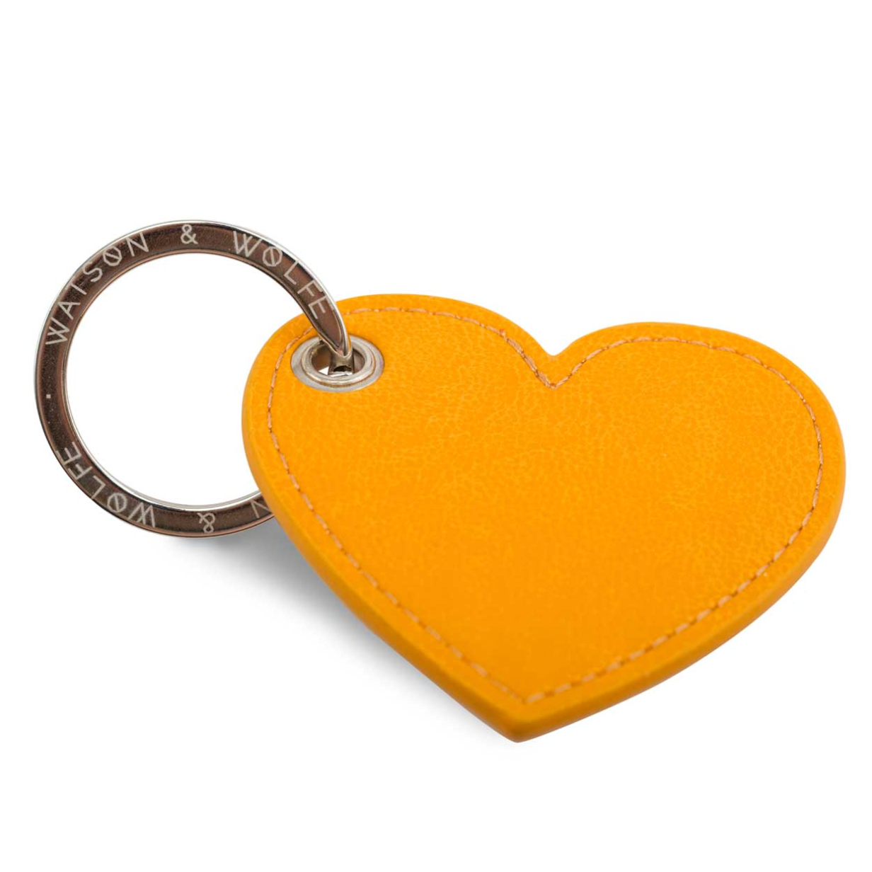 Watson & Wolfe X Ethel Loves Me Heart Keyring in Mango